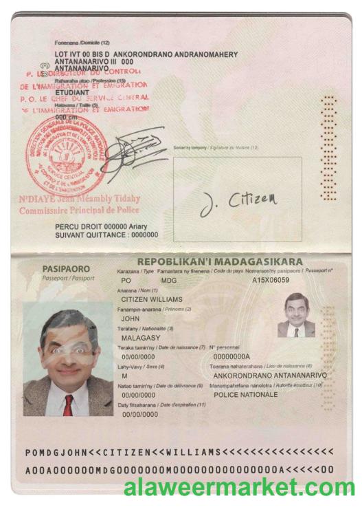 Madagascar passport
